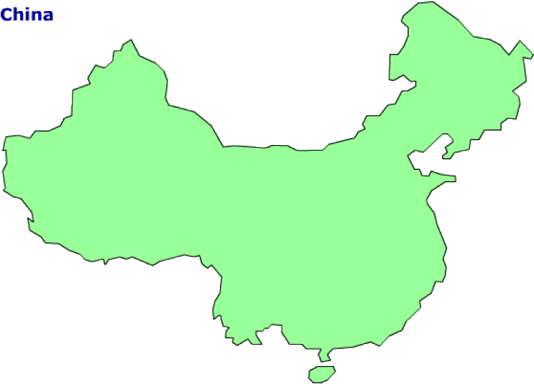 China Country Map Clipart (861x600), Png Download