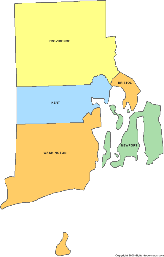 Rhode Island County Map Clipart (569x877), Png Download
