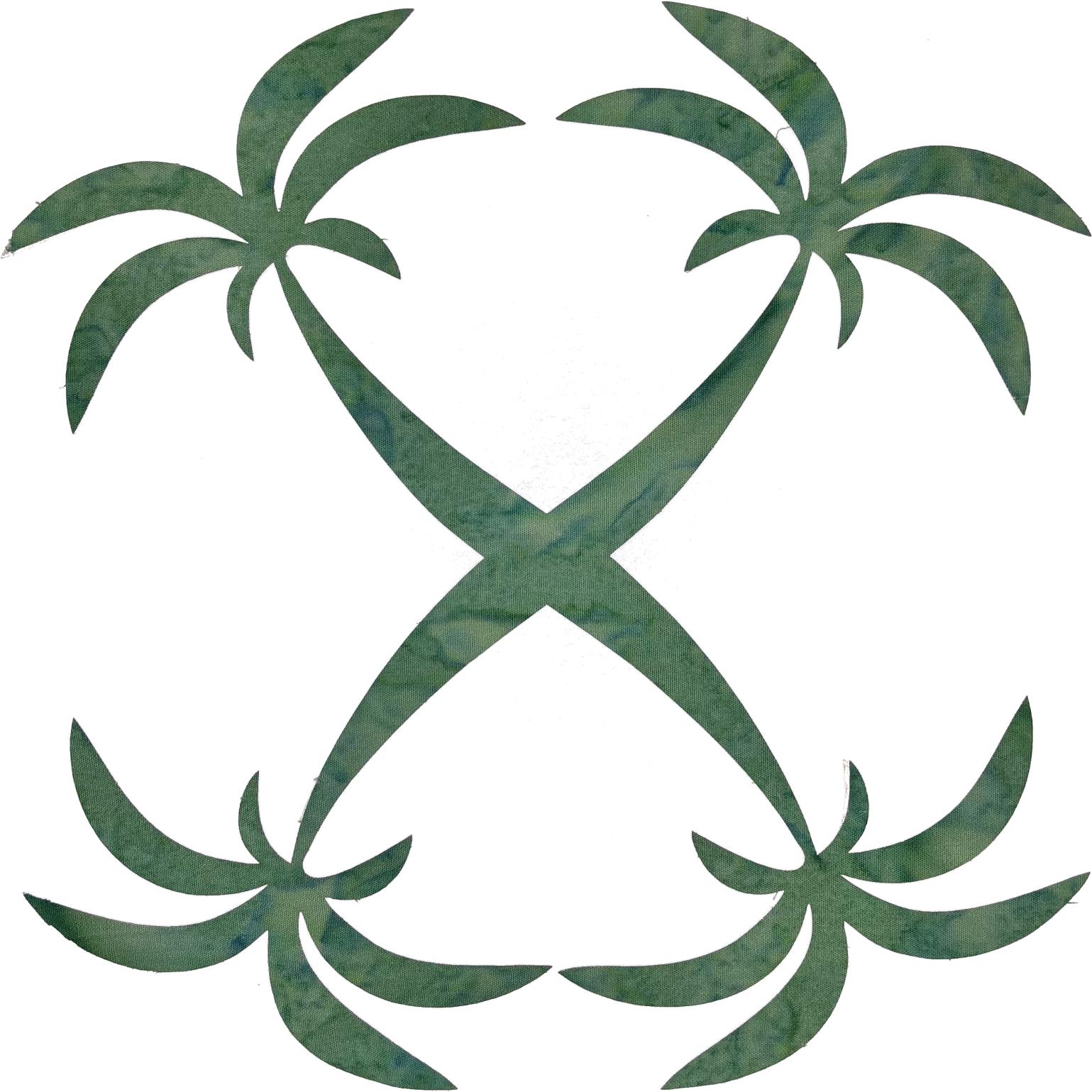 Palm Tree Fusible Applique Clipart (1678x1600), Png Download