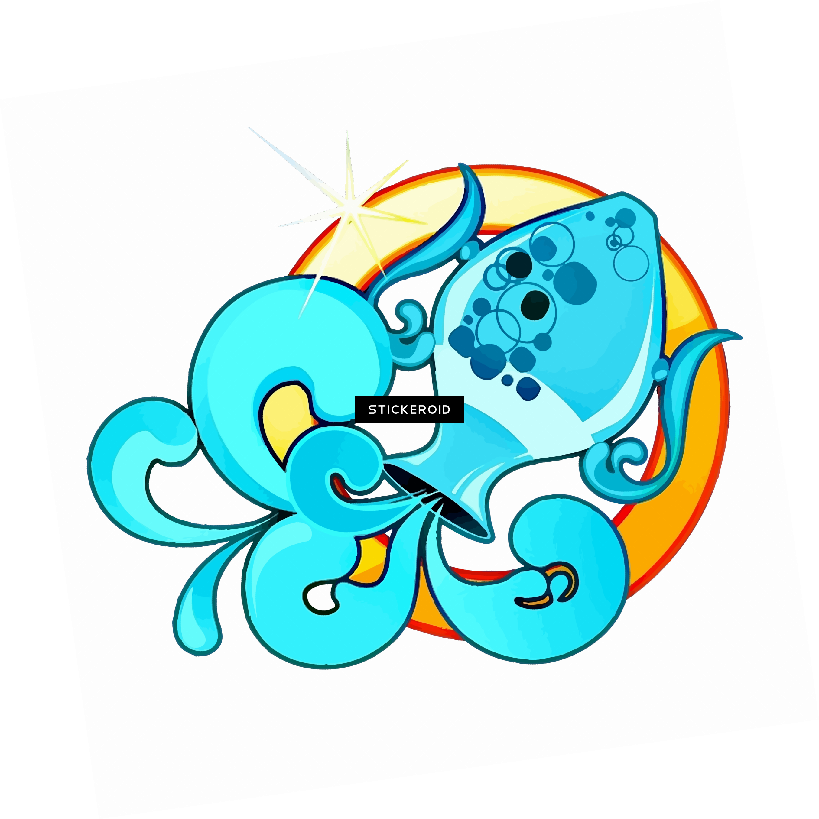 Aquarius Signs Zodiac Clipart (2709x2710), Png Download