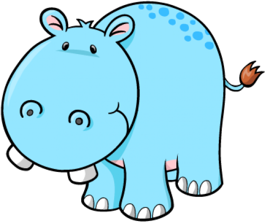 Hippo Clipart Pink Hippo - Png Download (640x480), Png Download