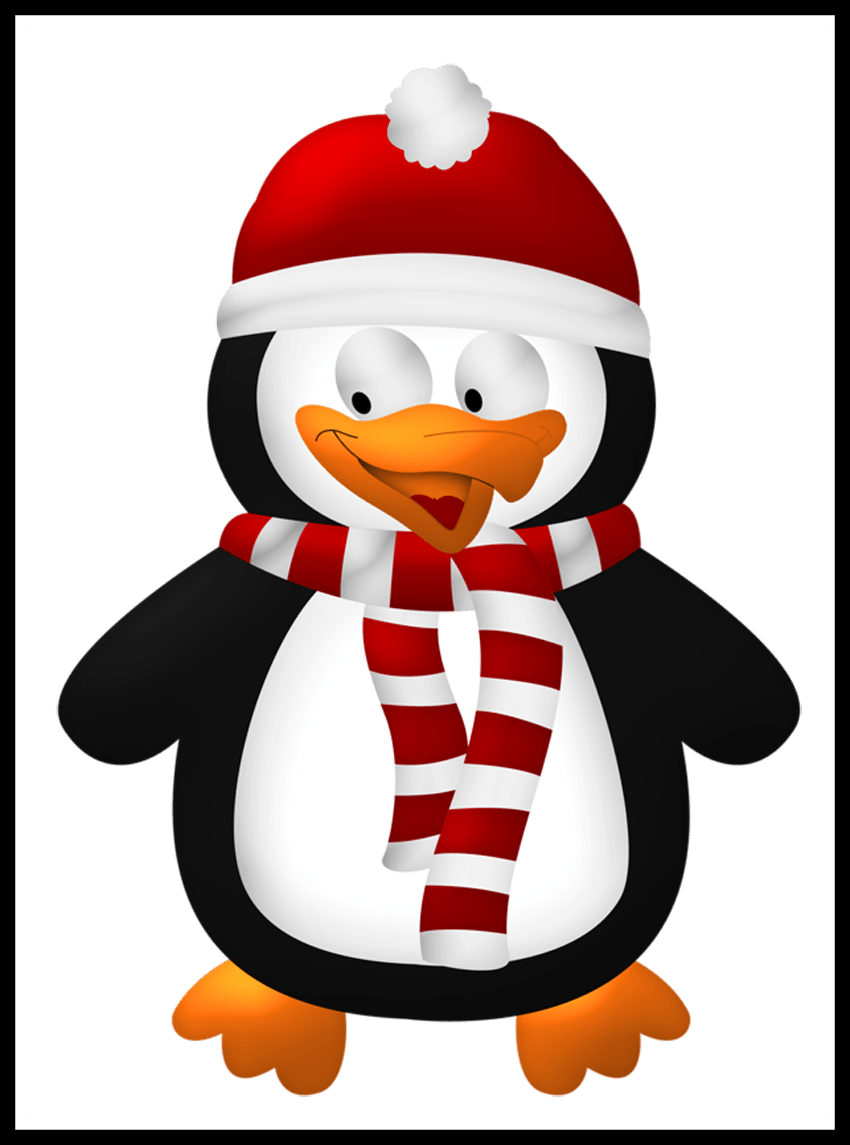 Best Christmas Clipart Pic Of Penguin Ideas And Trend - Png Download (850x1145), Png Download