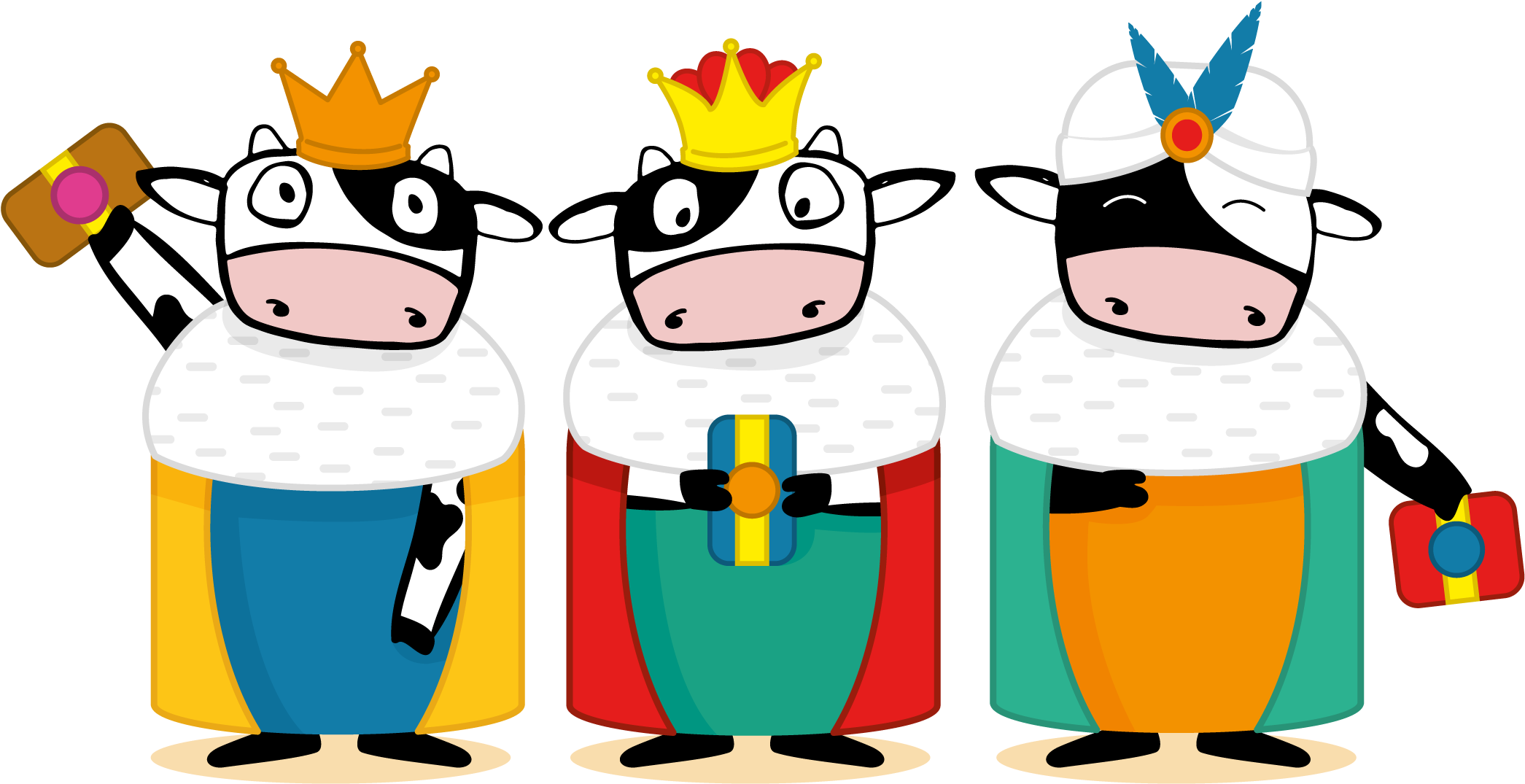 Los Reyes Magos ¡son La Leche , Se Merecen Un Regalo Clipart (2208x1192), Png Download