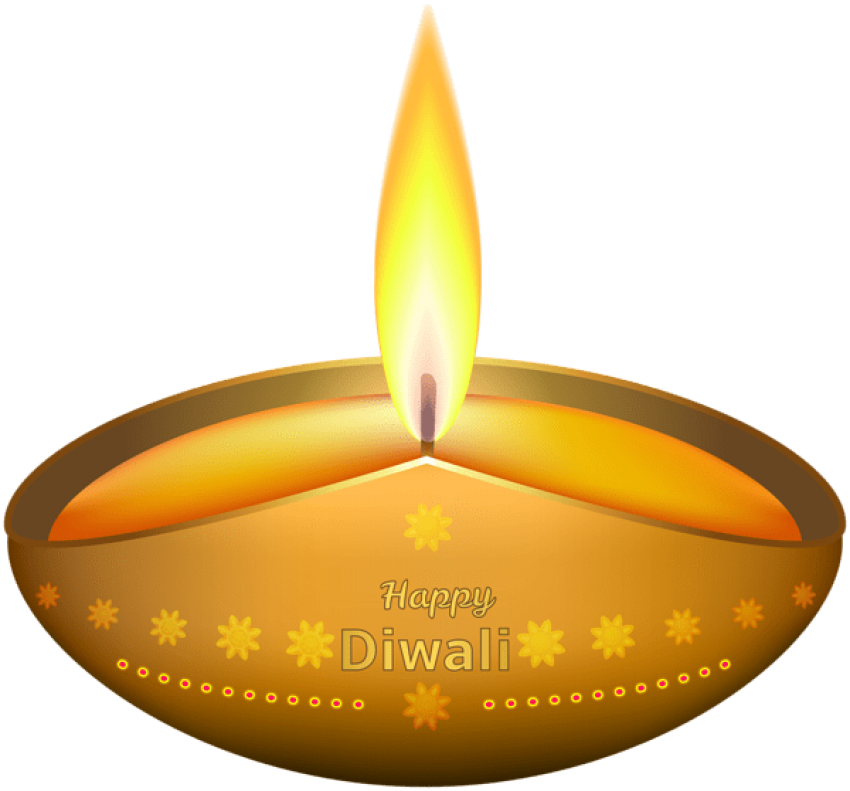 Download Happy Diwali Lighted Candle Png Clipart Png Transparent Png (850x791), Png Download