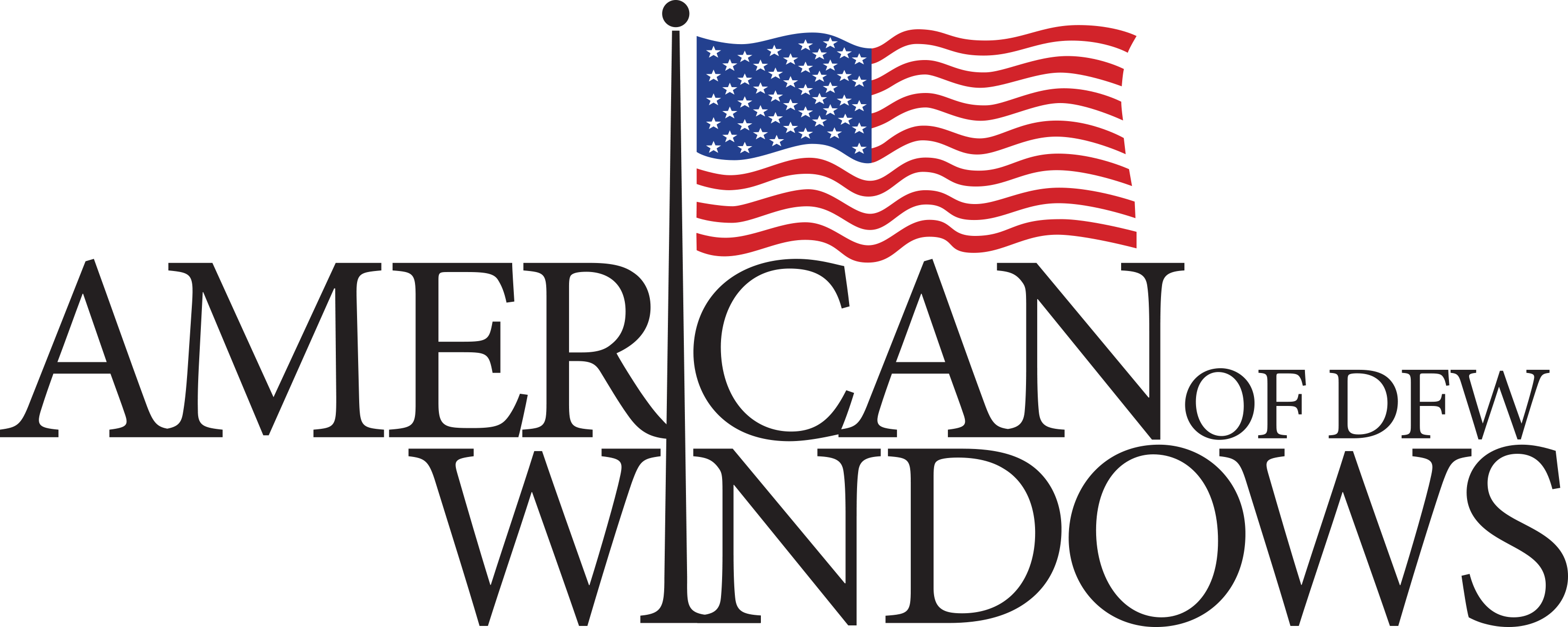 American Windows Of Dfw Clipart (2951x1180), Png Download
