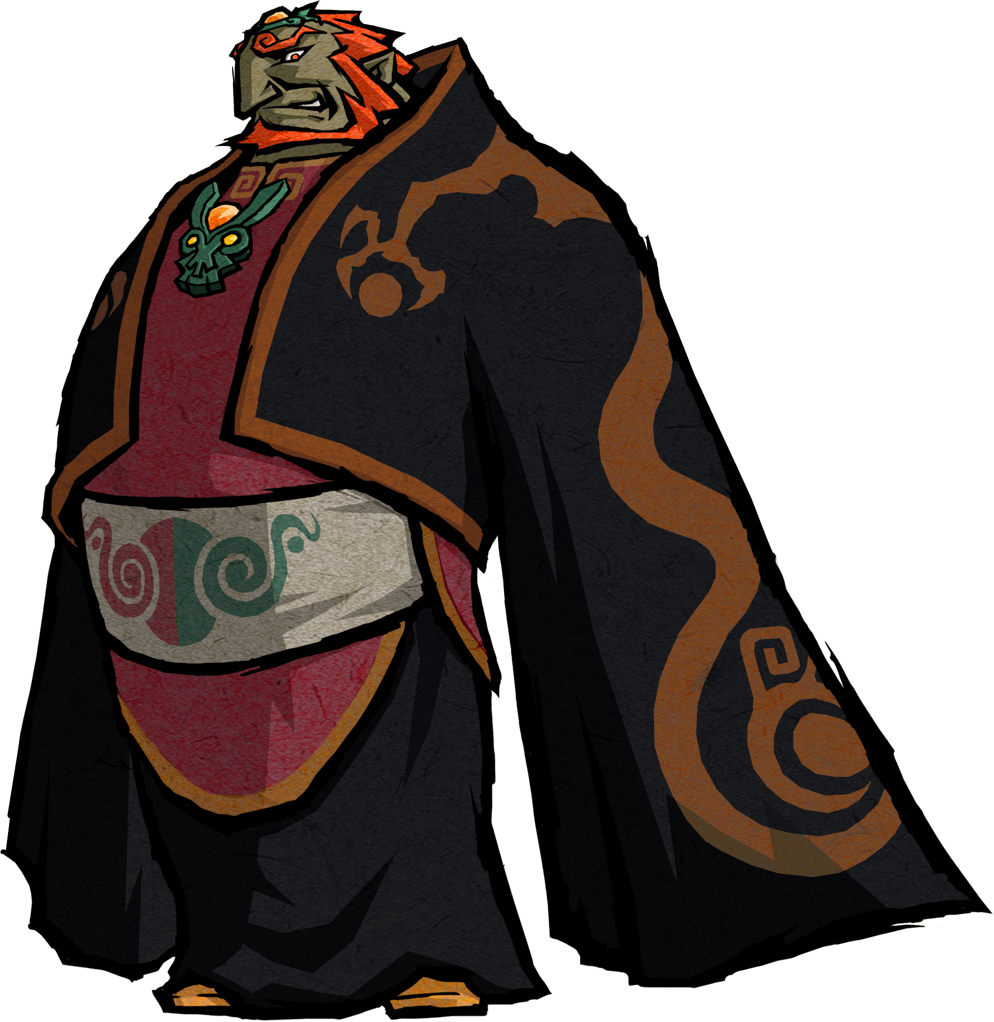 Ganondorf Is An Evil Dark Lord, And Link's Archnemesis Clipart (1974x2031), Png Download