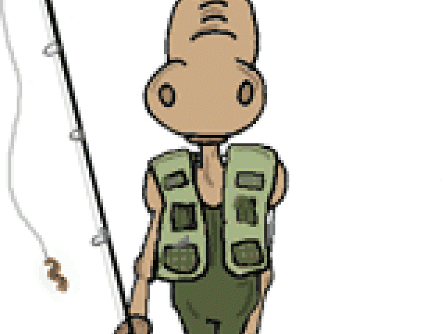 Fishing Clipart Moose - Png Download (640x480), Png Download