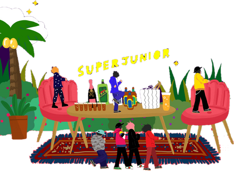Super Junior Light Stick Sm Official Fanlight Free Clipart (903x666), Png Download