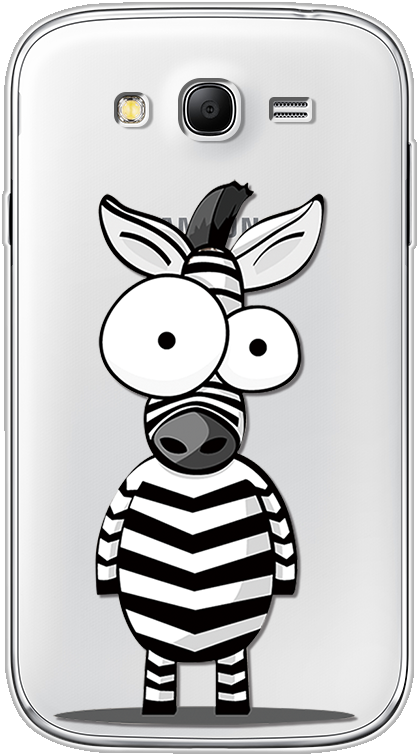 Cartoon Zebra Cute Cases For Samsung Galaxy Grand Neo Clipart (800x800), Png Download