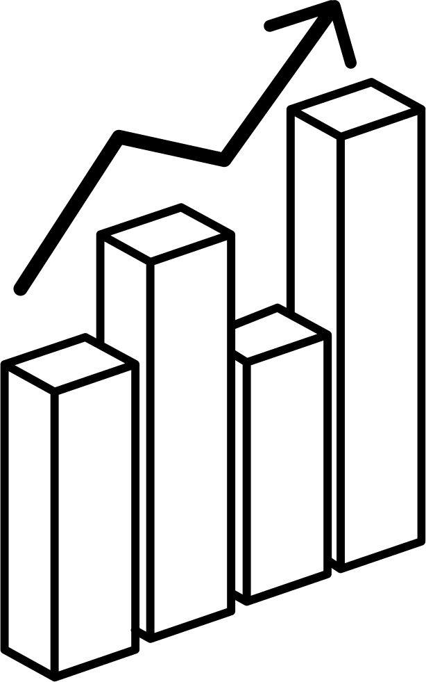 3d Data Analytics Bars Graphic Comments Clipart (614x981), Png Download