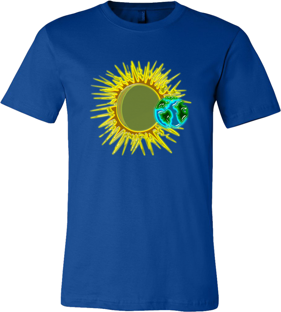 Solar Powered Earth Man T-shirt Clipart (1024x1024), Png Download