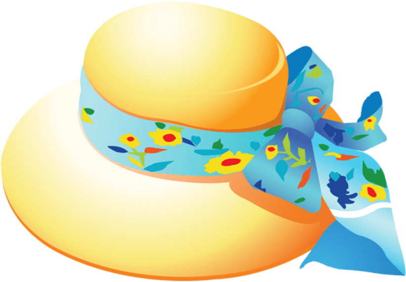 Download Yellow Summer Female Hat Clipart Png Photo Transparent Png (850x587), Png Download