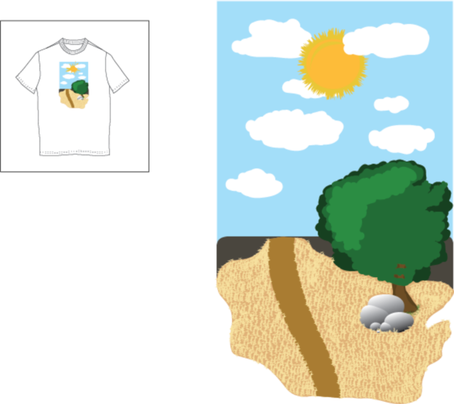 Graphic Design For A T-shirt Design I Created Clipart (640x570), Png Download