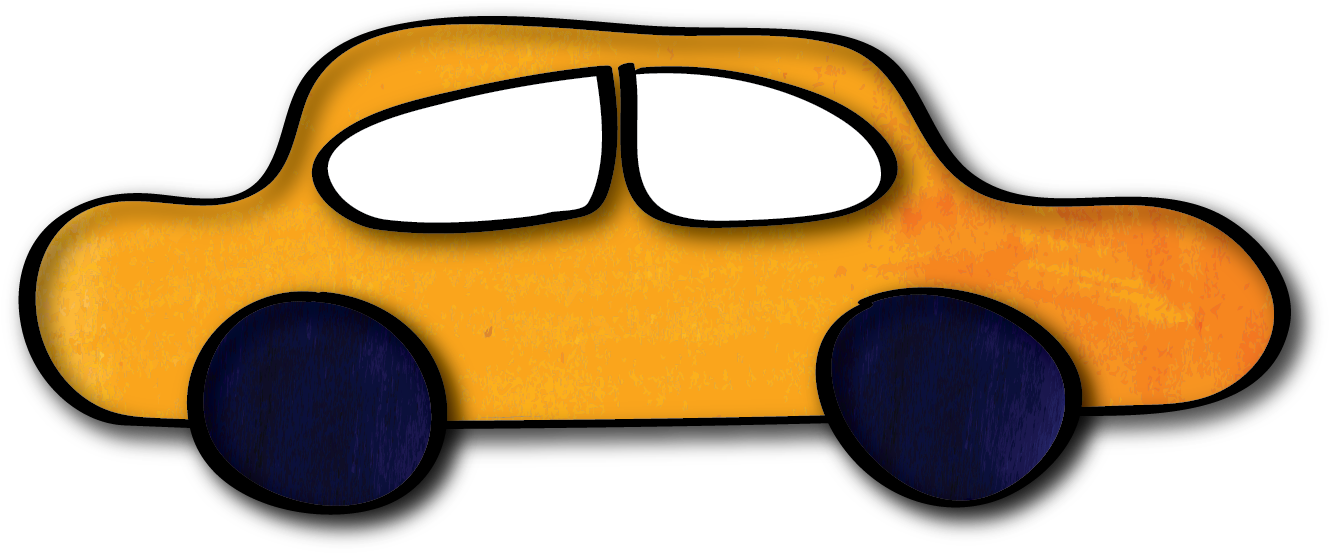 Orange Car Clipart (1346x553), Png Download