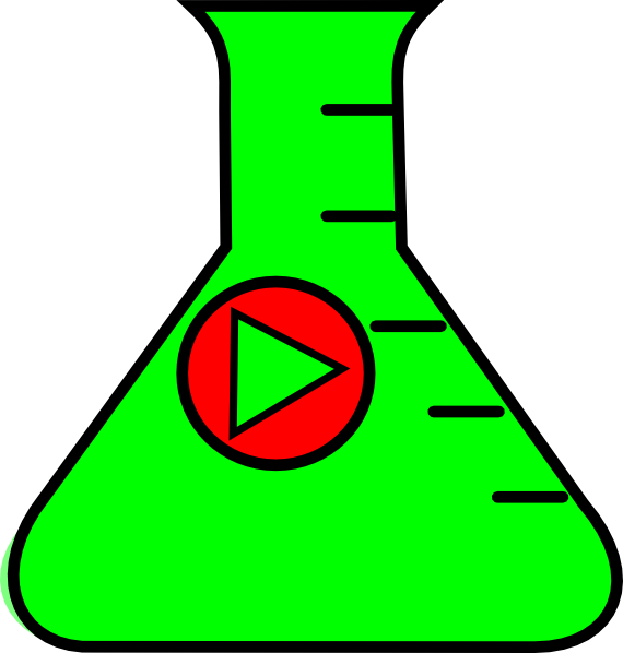 Flask Erlenmeyer Start Green Clip Art At Clker Com - Png Download (570x598), Png Download