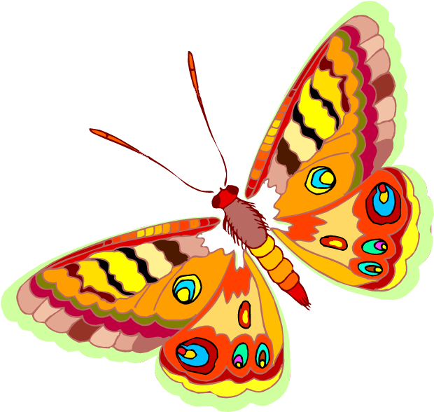 Картинки По Запросу Бабочка Butterfly Clip Art, Search, - Png Download (636x596), Png Download