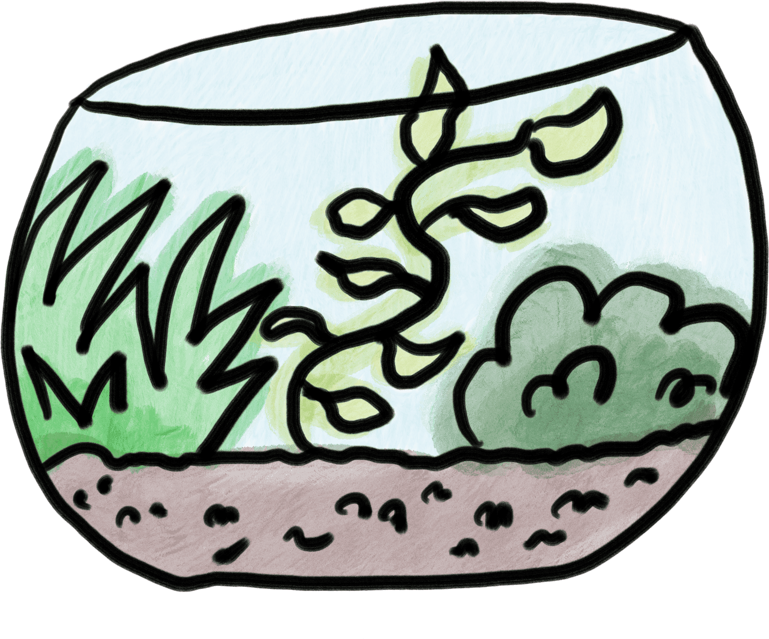 Terrarium Clipart (1913x1438), Png Download