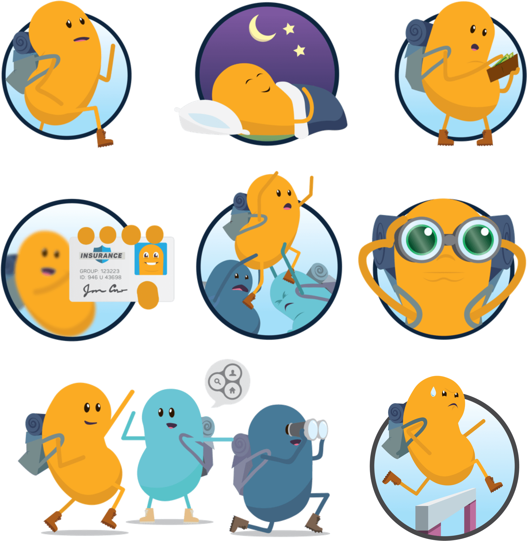 All Of The Opioid Illustrations Together Clipart (1920x2000), Png Download