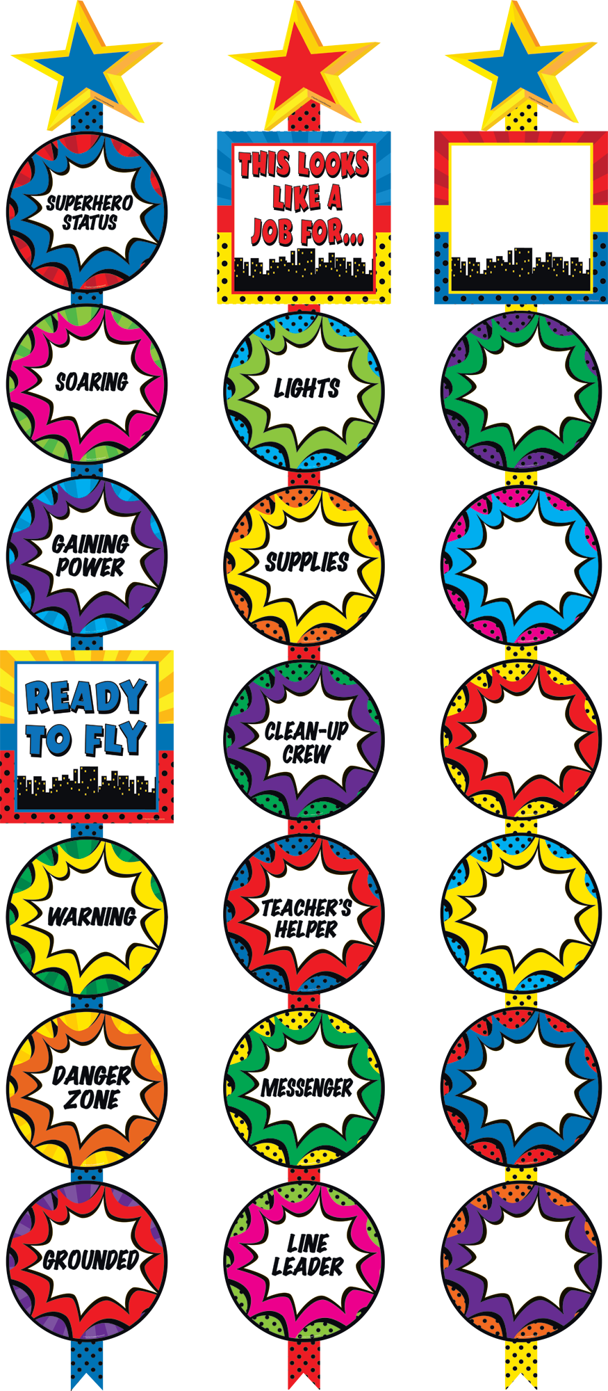 Superhero Ready Reminders Clipart (875x2000), Png Download