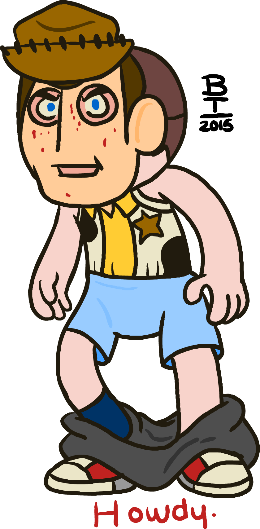 @rubberninja @earth2kvn Howdy Clipart (840x1707), Png Download