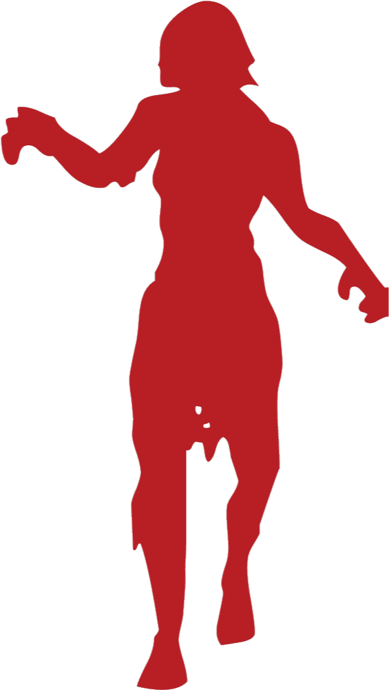 Female Zombie Clipart (1024x1024), Png Download