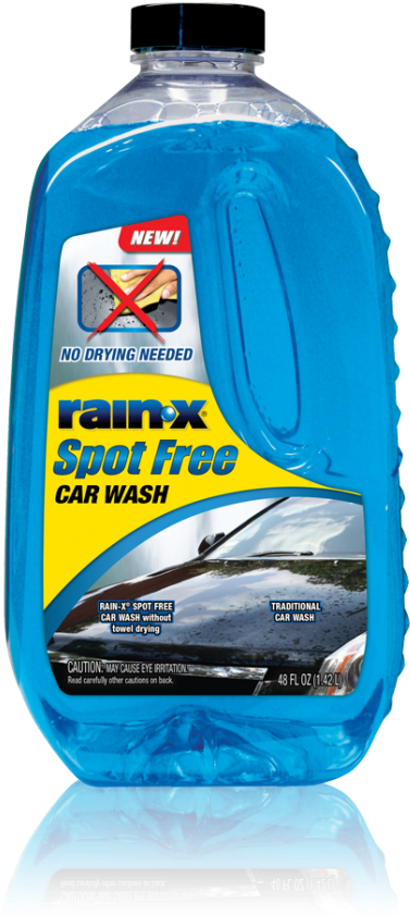 Rain X Spot Free Car Wash Rain X Clipart (605x1024), Png Download