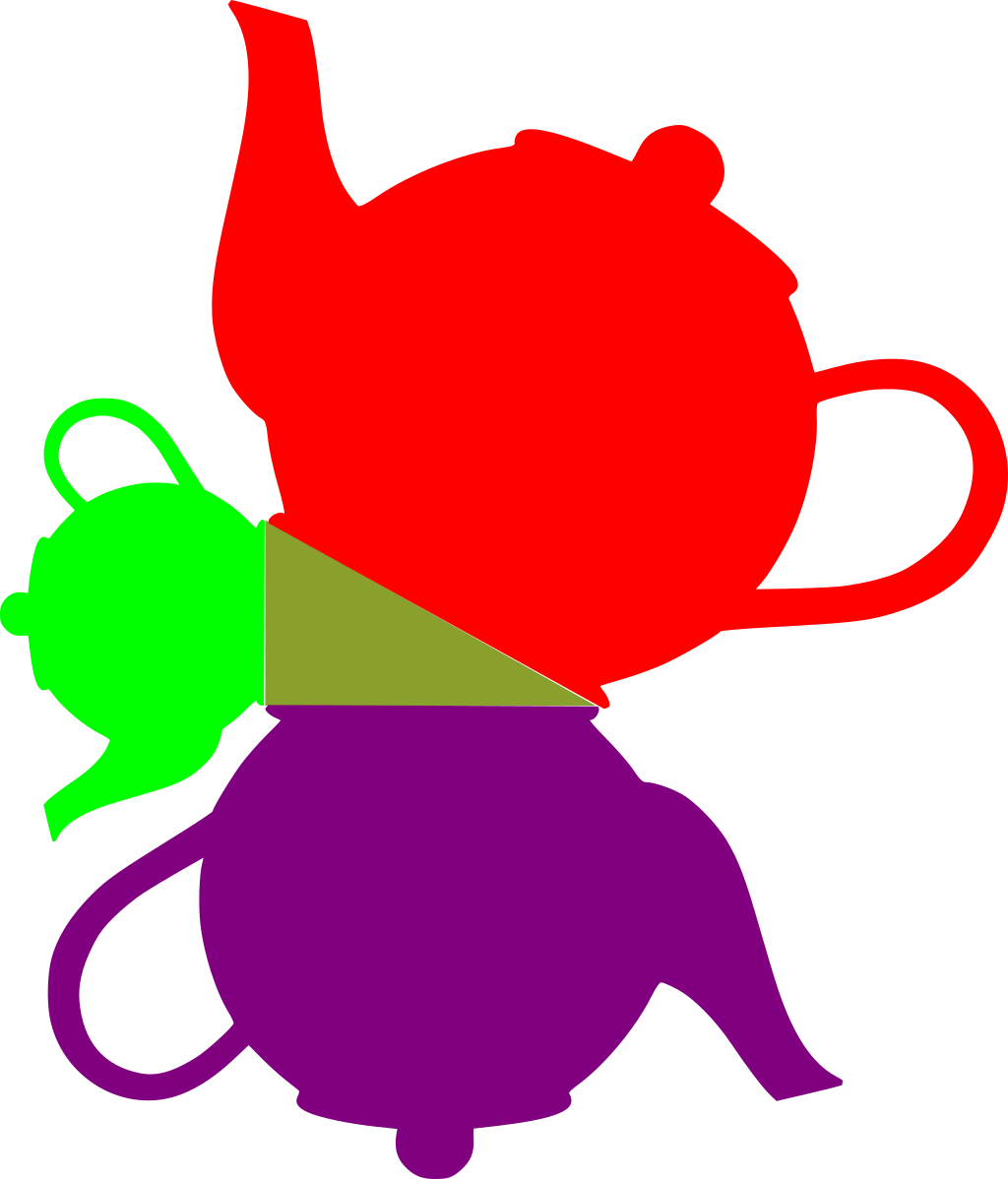 Hypotenuse Is Equal To The Sum Of Teapots On The Other Clipart (1024x1198), Png Download