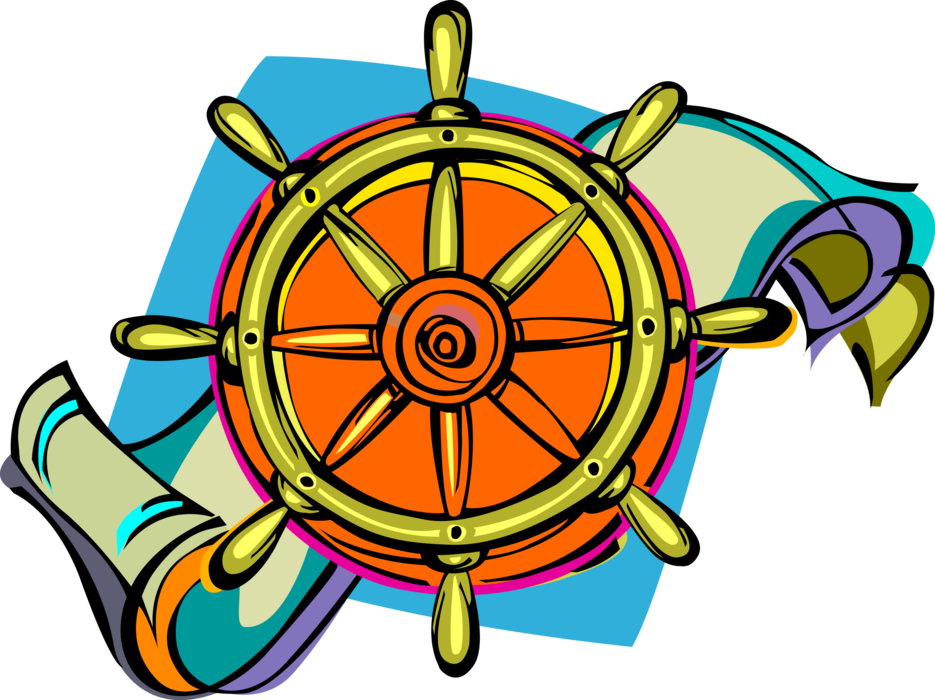Steers Ship To Change Clipart (935x700), Png Download