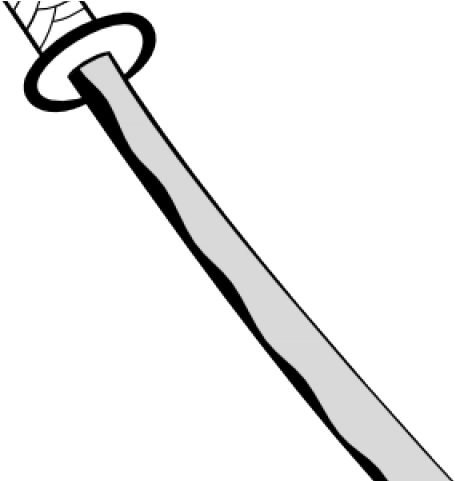 Drawn Katana Sword Handle Clipart (640x480), Png Download