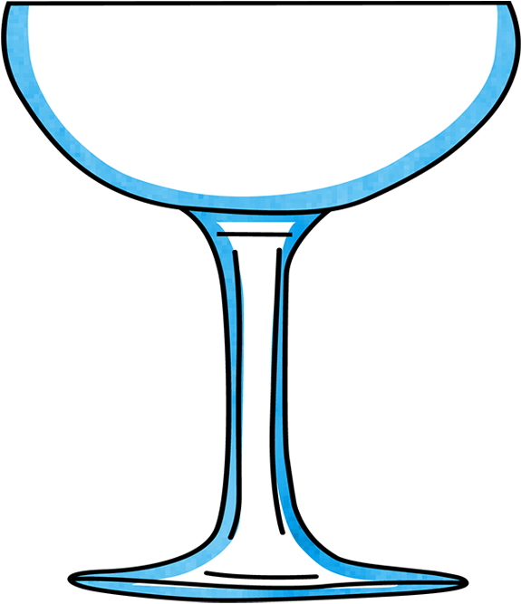 Cocktail Champagne Glass Common Craft Clipart (700x700), Png Download