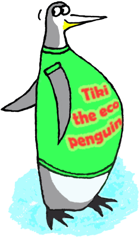 Tiki Eco-penguin Tiki Clipart (463x800), Png Download