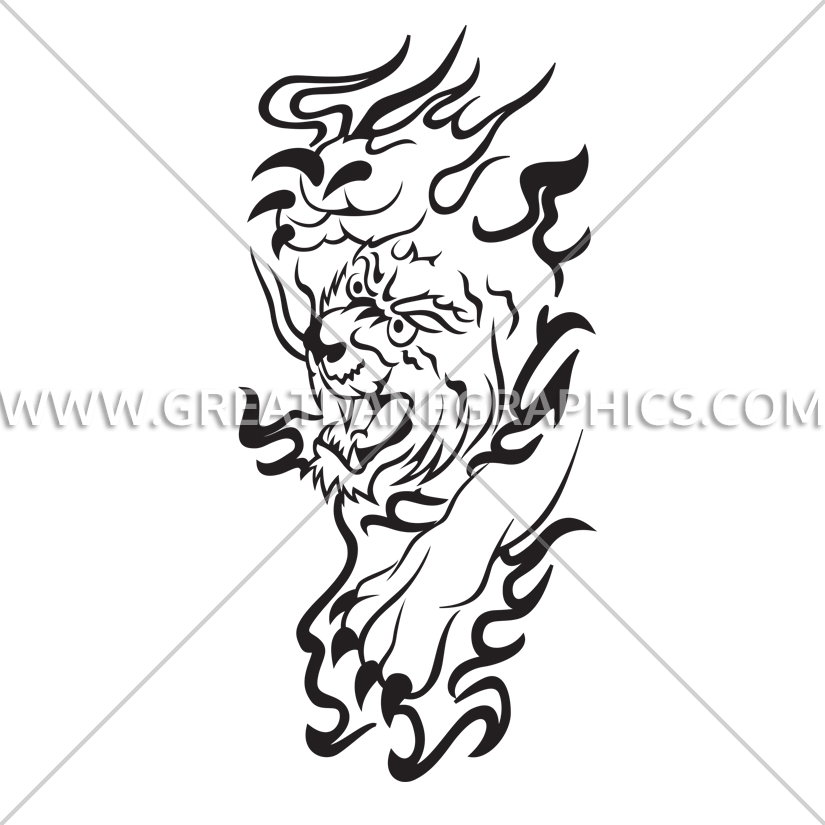 Drawing Chinese Tiger Clipart (825x825), Png Download