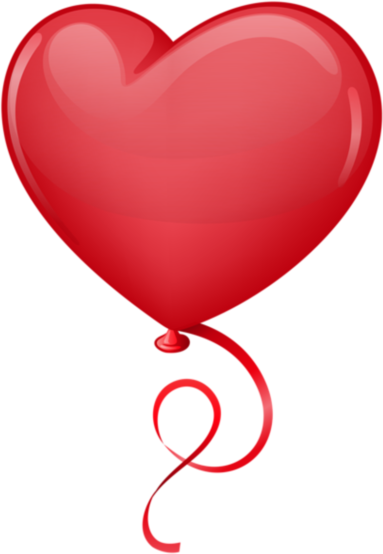 Red Heart Balloon Clip Art Png Image 1 Transparent Png - Full Size ...