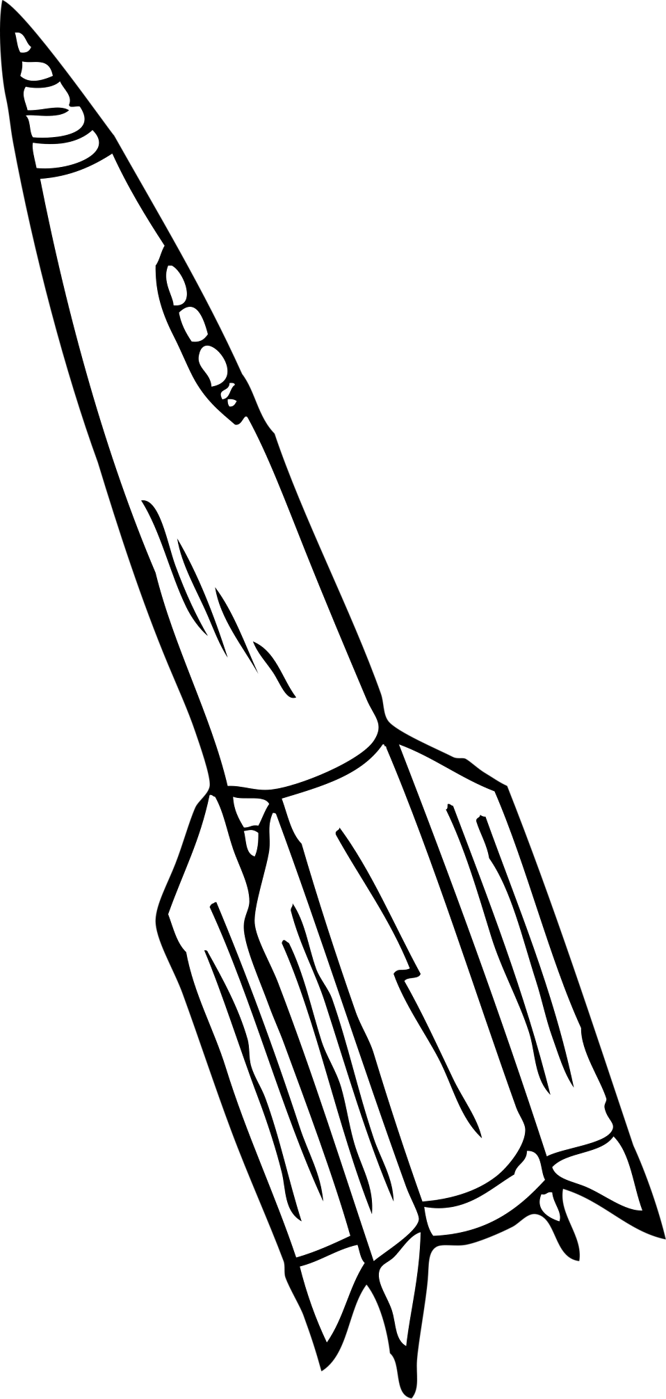 Drawing Rockets Clip Art Royalty Free Stock - Rocket Ship Clip Art - Png Download (958x2011), Png Download