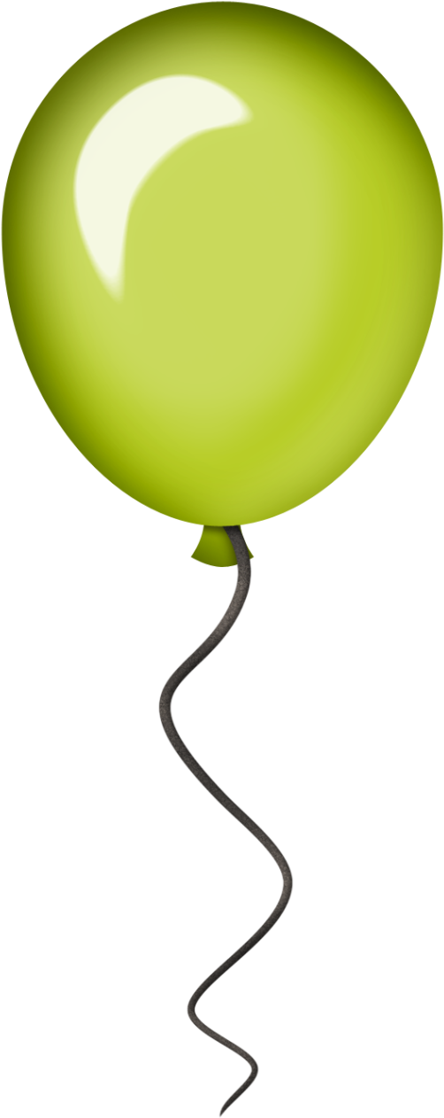 Фото, Автор Ladylony На Яндекс - Birthday Balloon Green Png Clipart (519x1280), Png Download