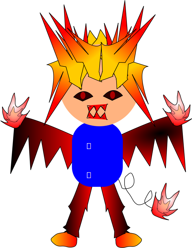 This Free Clip Arts Design Of Fire Boy - Png Download (900x900), Png Download