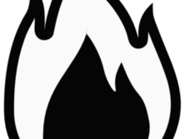 Flames Clipart Racing - Black Flame Png Transparent Background (640x480), Png Download
