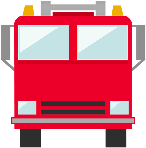 Fireman Clipart Spray Hose - Fire Truck Icon Png Transparent Png (640x640), Png Download