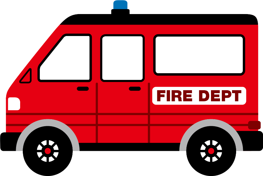 Bombeiros E Polícia - Artdash Exclusive Boy's Bedroom Art Prints: Fire Trucks Clipart (900x601), Png Download