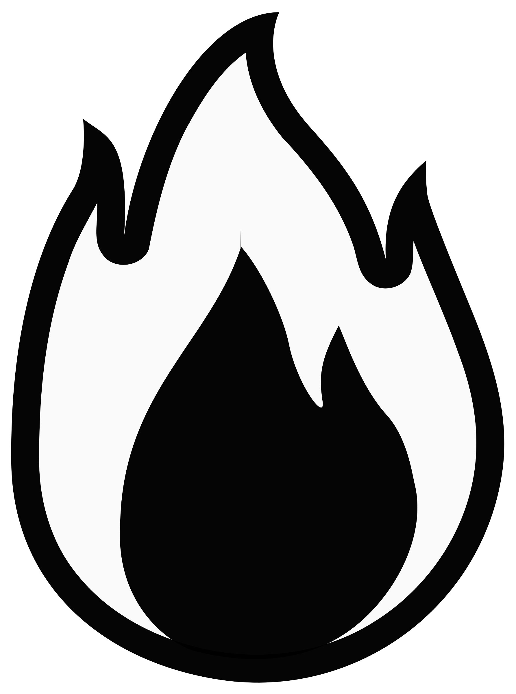 Download Clipart Fire Monochrome Regarding Fire Clipart Flame Clipart