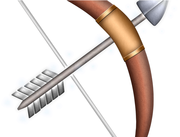 Hunting Clipart Archery Hunting - Bow And Arrow Emoji Transparent - Png Download (640x480), Png Download