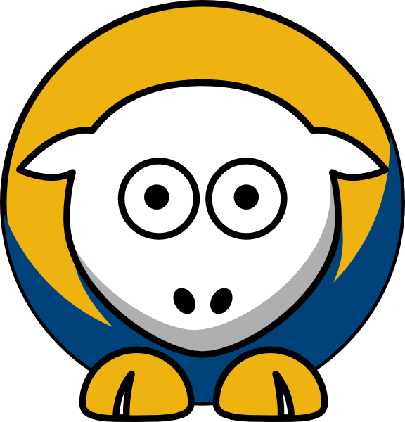 Sheep - Chattanooga Mocs - Team Colors - College Football Clipart (576x600), Png Download