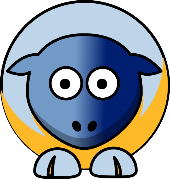 Yellow Sheep Clipart - Png Download (564x594), Png Download