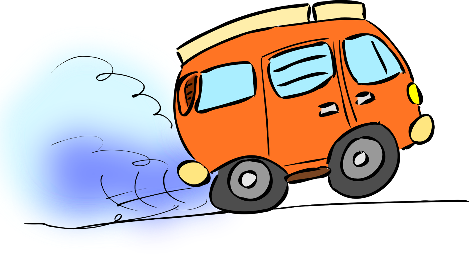 Car Moving Cartoon Png Clipart (800x439), Png Download