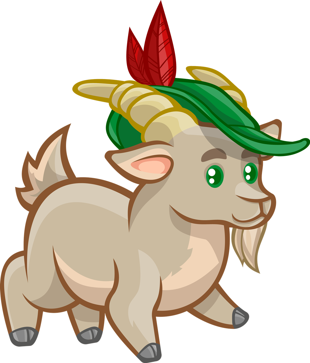 Mountain Goat Clipart Mad - แพะ การ์ตูน น่า รัก - Png Download (1000x1170), Png Download