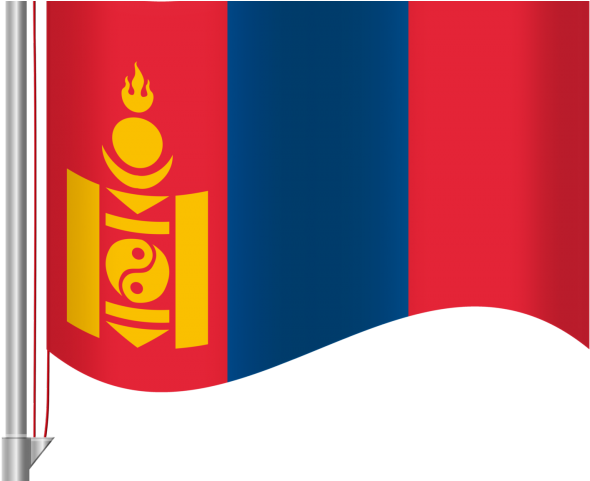Mongolia Flag Clipart Thank You - East Urban Home 'mongolia' Graphic Art Print - Png Download (640x480), Png Download