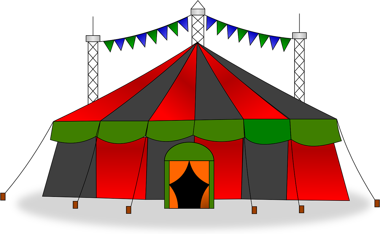 Circus Tent Big Top Clipart (1280x801), Png Download