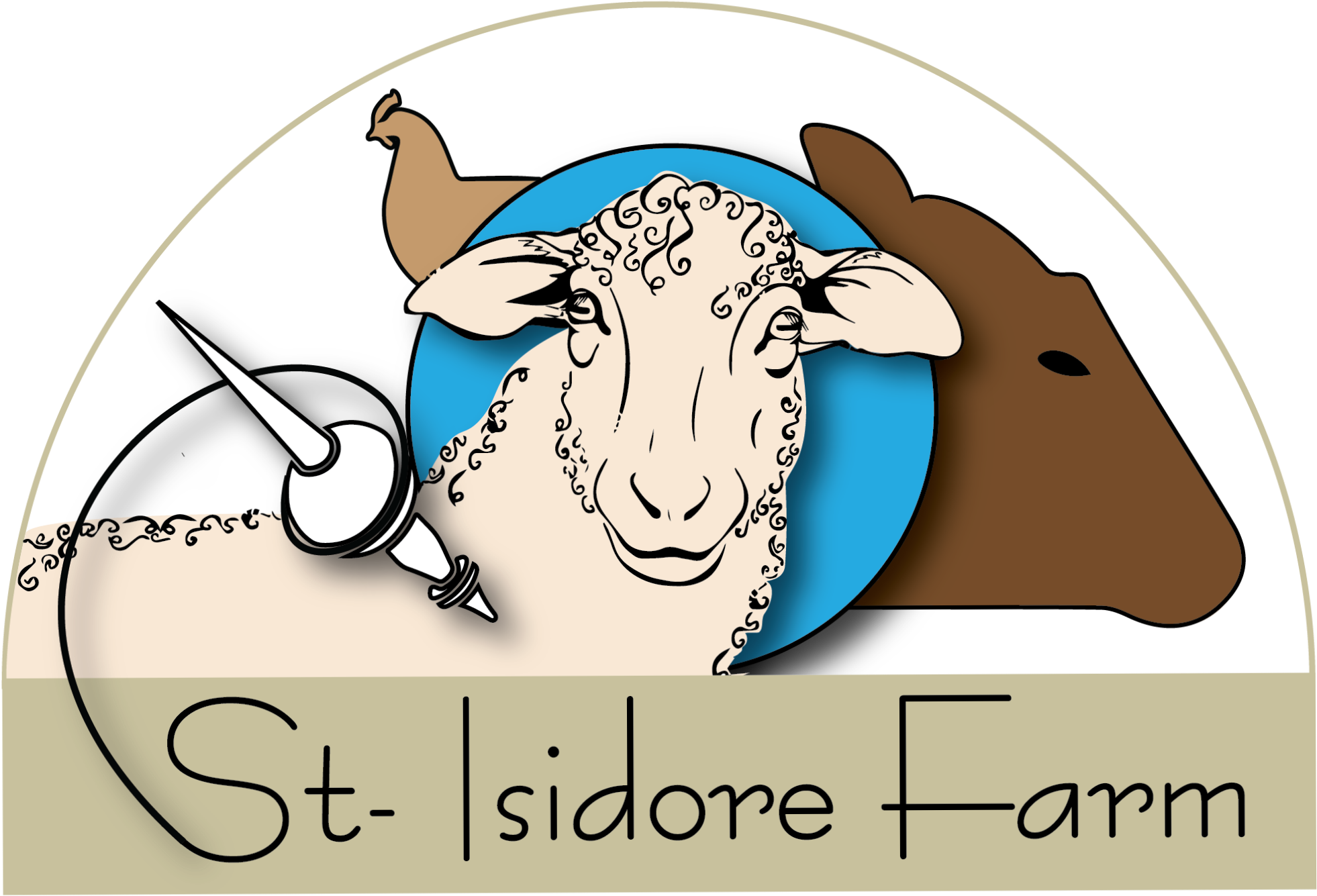 Isidore Farm - Cartoon Clipart (2549x1970), Png Download