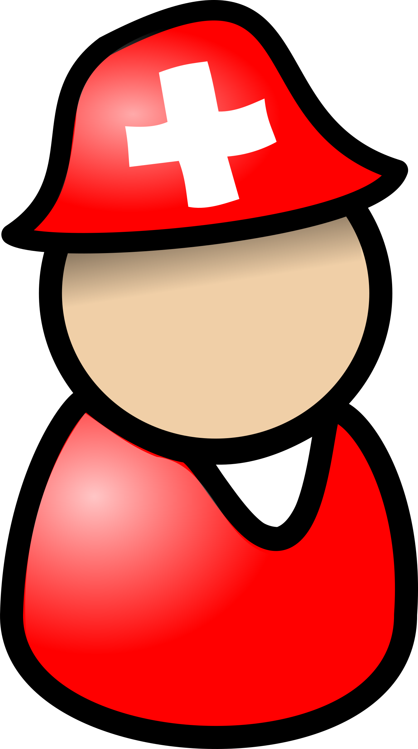 Clipart - Swiss Tourist - Swiss Person Clipart - Png Download (1340x2400), Png Download