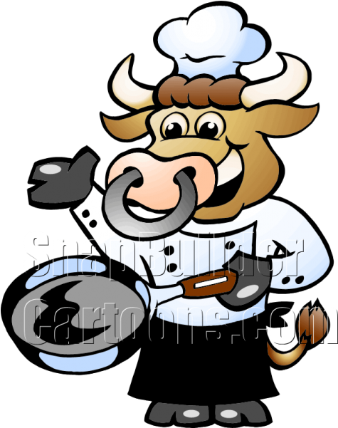 Clipart Cow Chef - Png Download (600x600), Png Download